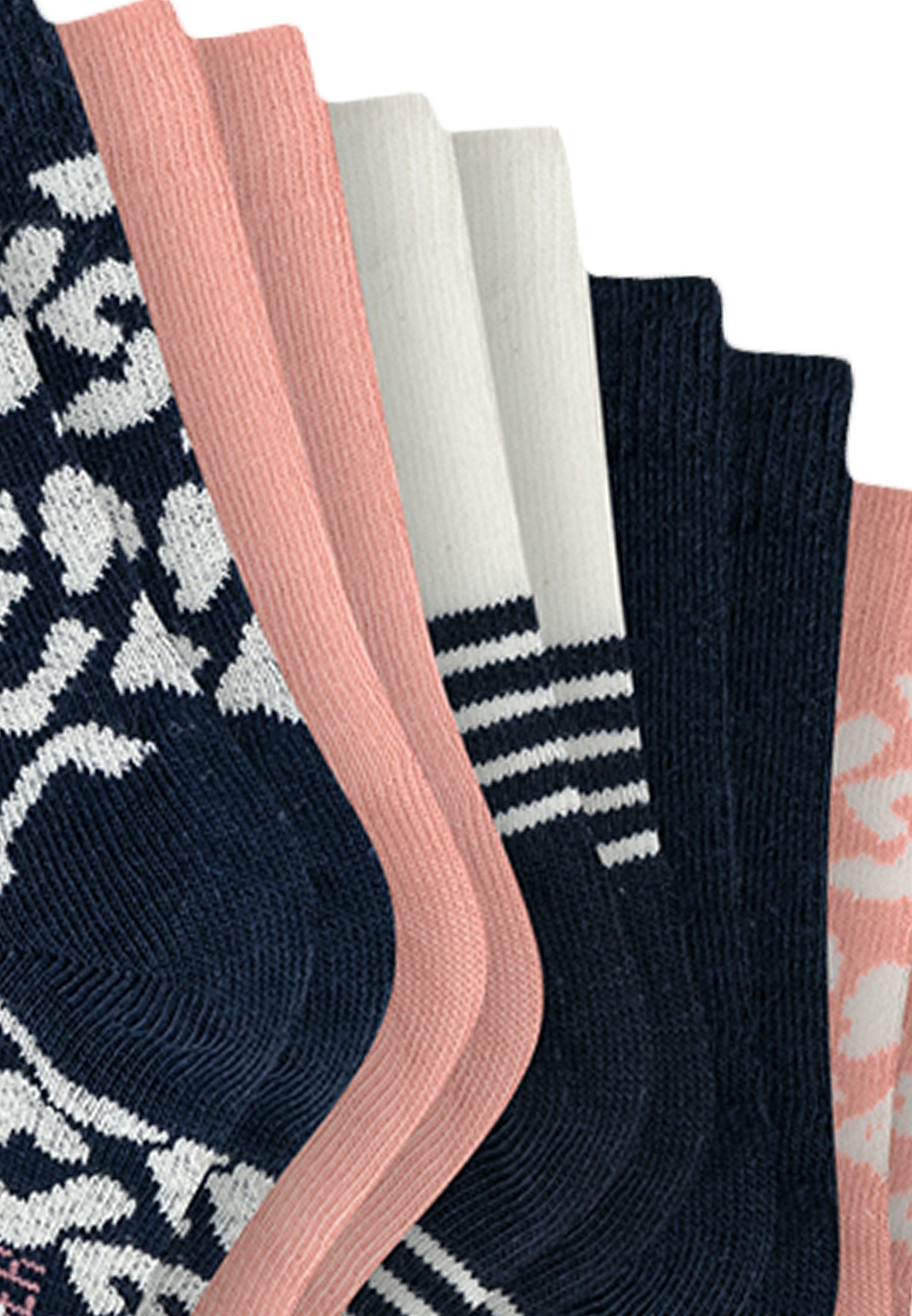 Schiesser Langsocken 10er Pack Basic (Spar-Set, 10-Paar) Socken - Baumwolle - Atmungsaktiv - Mit Öhrchen am Saum