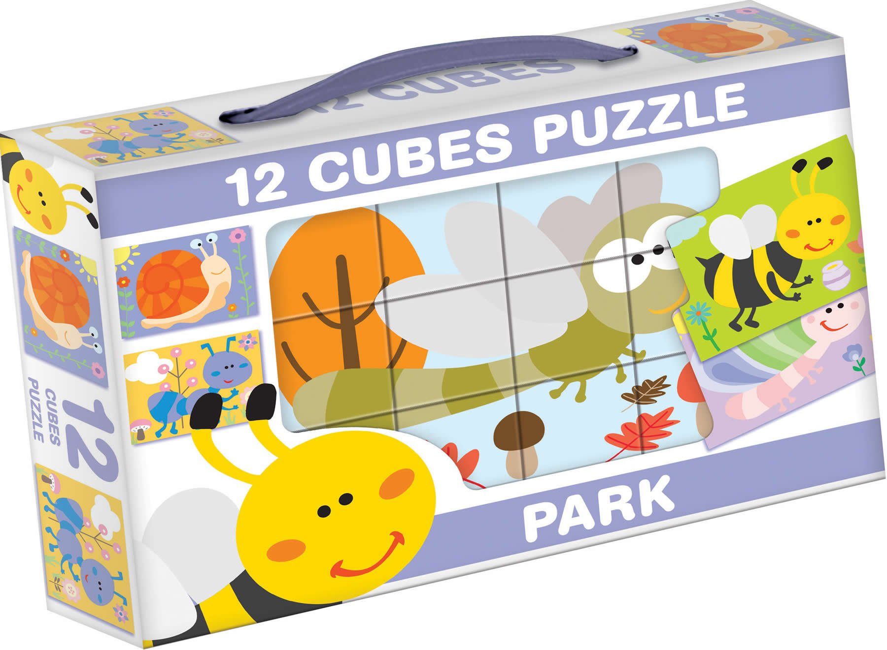 Dohany Würfelpuzzle Bilderwürfel 12-tlg. Kinderpuzzle Waldtiere, Puzzleteile