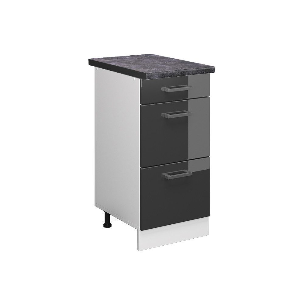 Vicco Unterschrank R-Line, Anthrazit Hochglanz/Weiß, 40 günstig online kaufen