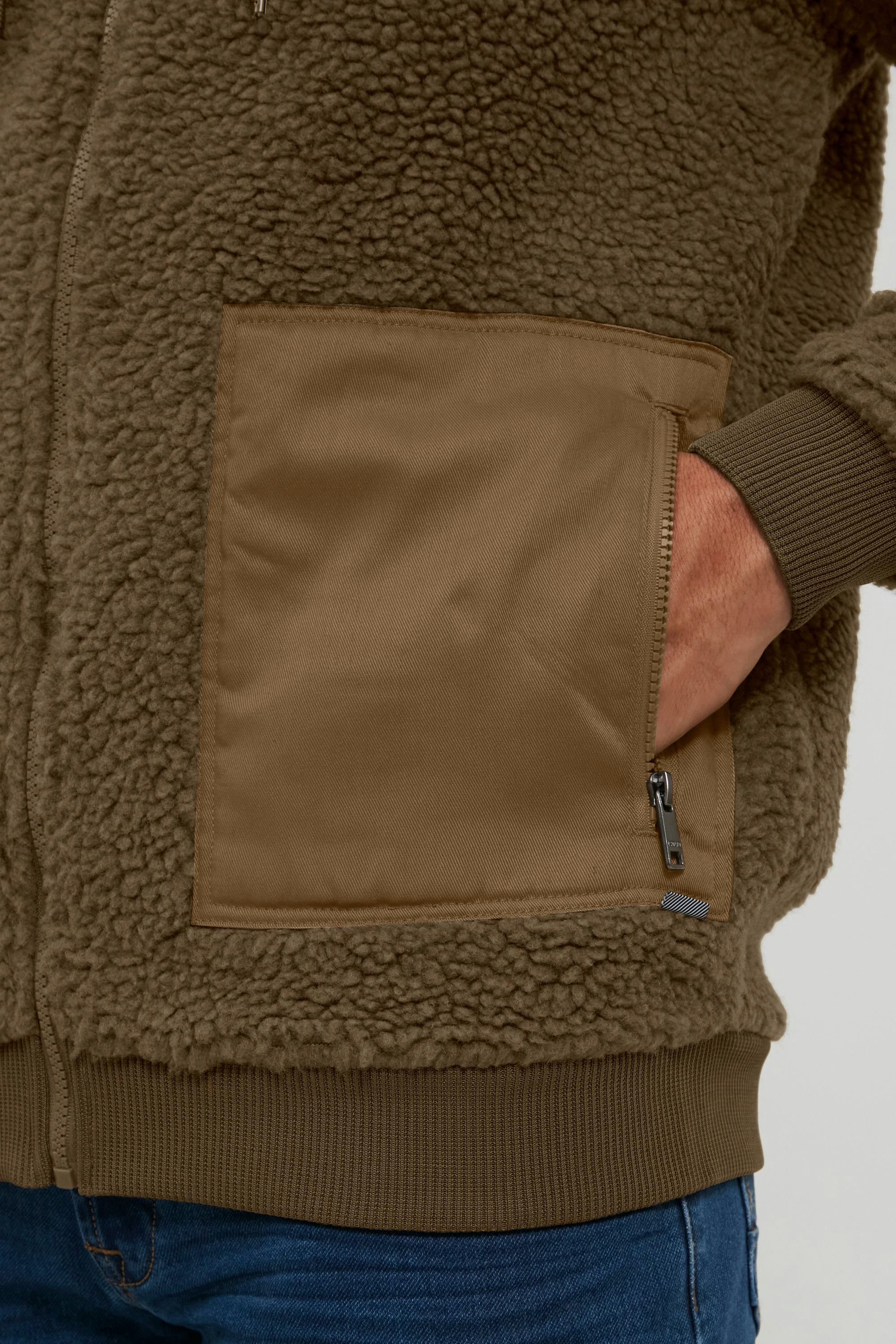 Kangaroo SDVig 21106232 Fellimitatjacke hooded (180920) mit Kapuzenjacken jacket Teddyfell !Solid