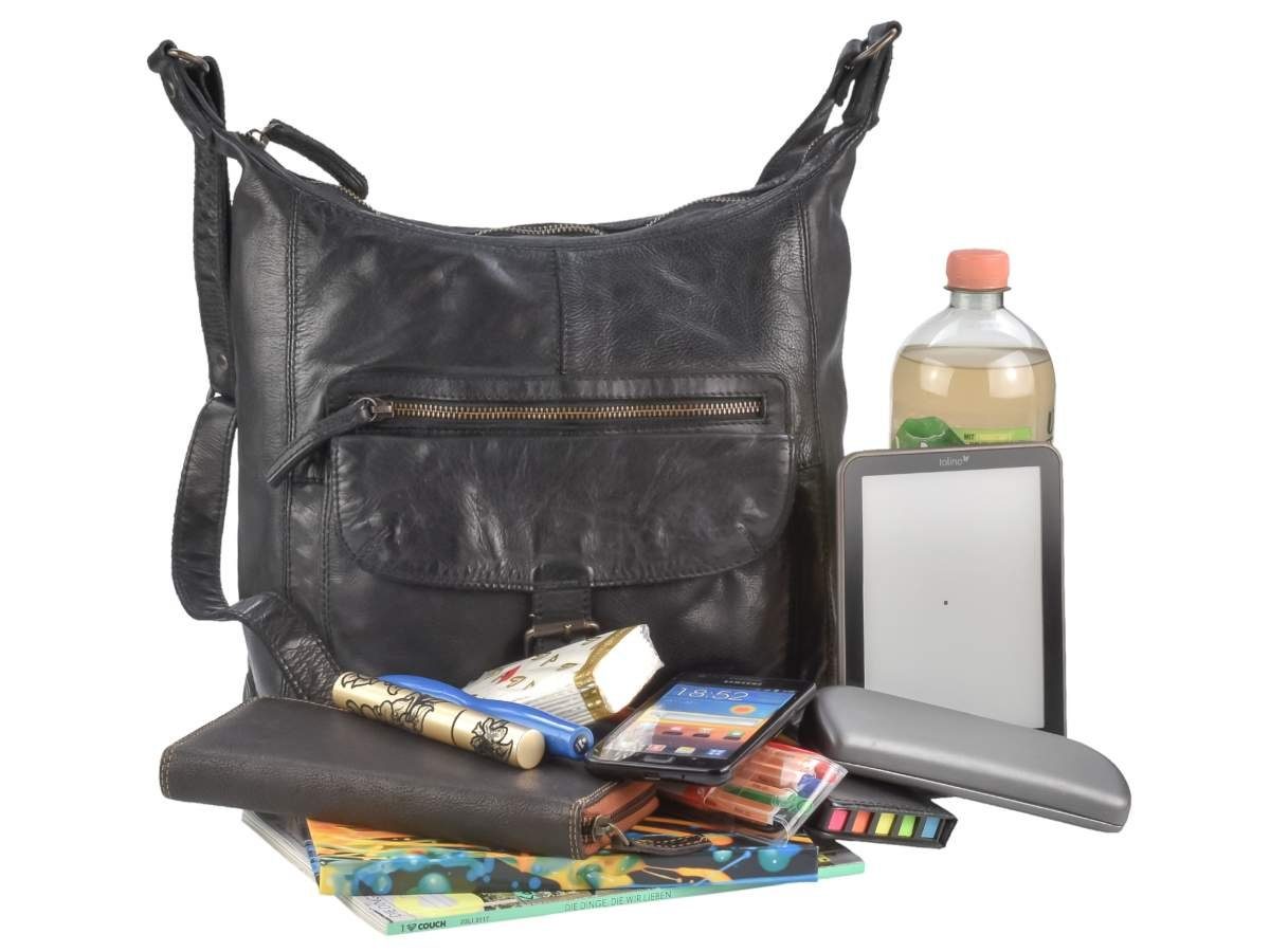 Bear Design Umhängetasche "Anna" Cow Lavato Leder Umhänger Schultertasche 3 günstig online kaufen