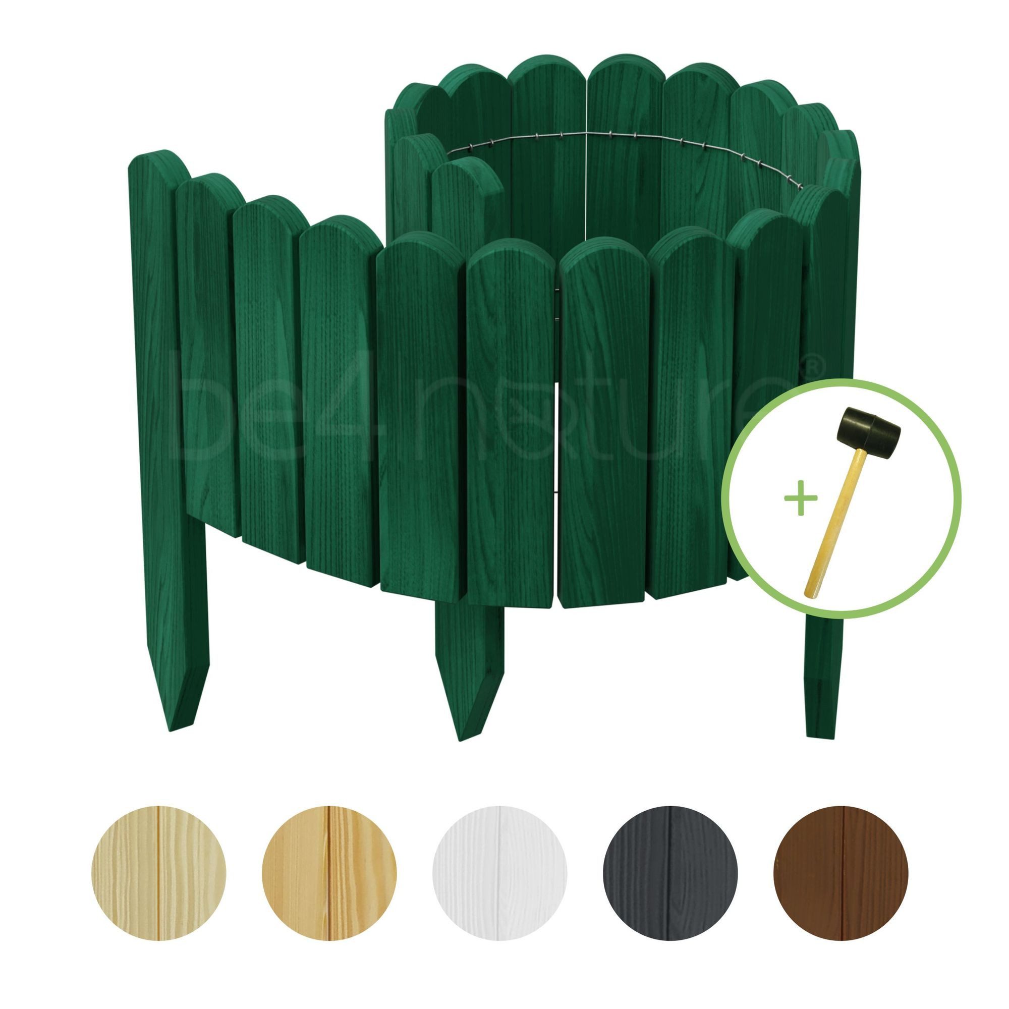 be4nature Palisade Rollborder Flexibler Holzzaun aus günstig online kaufen