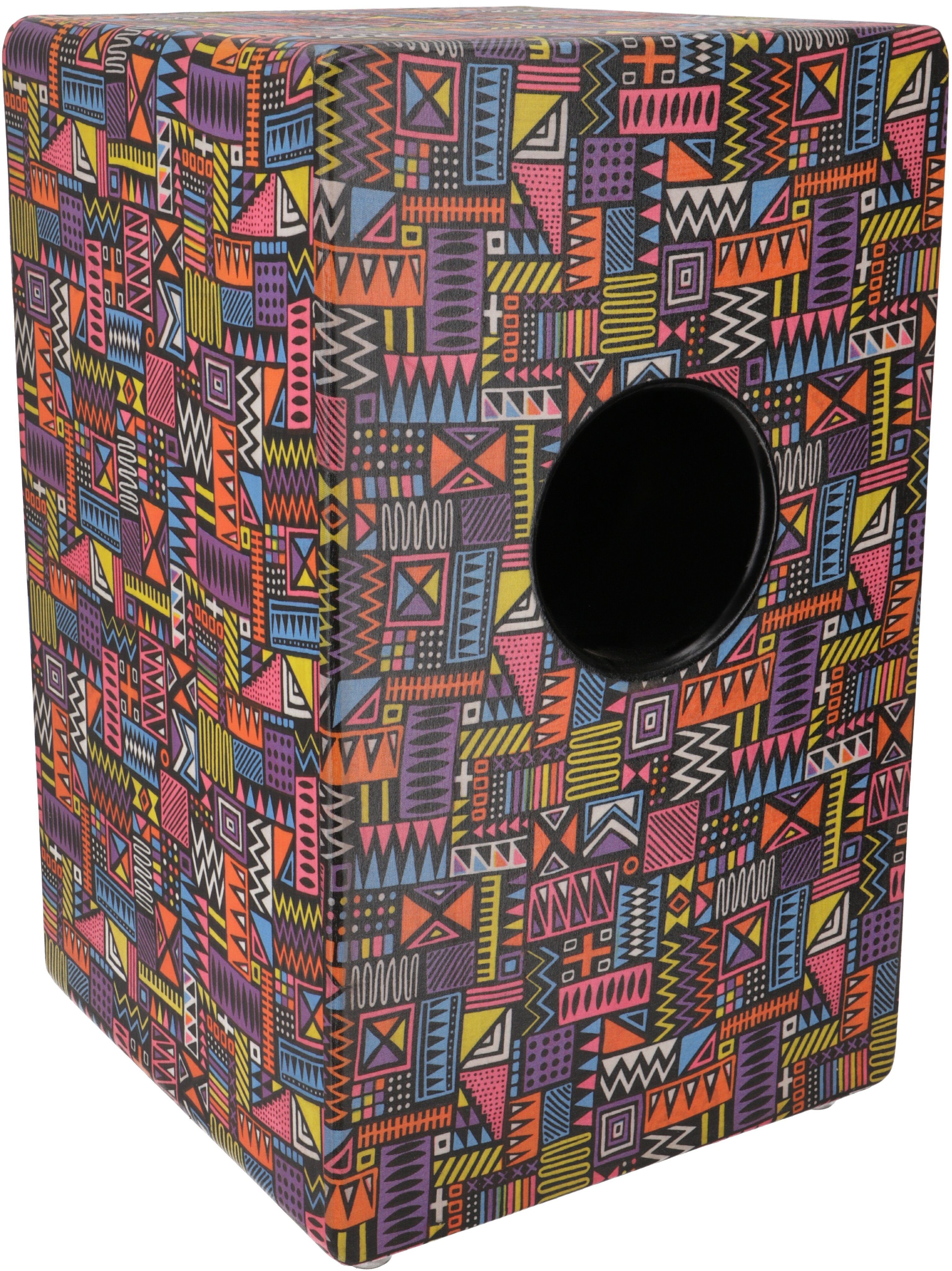 Spielzeug-Musikinstrument Farbige Cajon mit variabler Snare, Holztrommel..