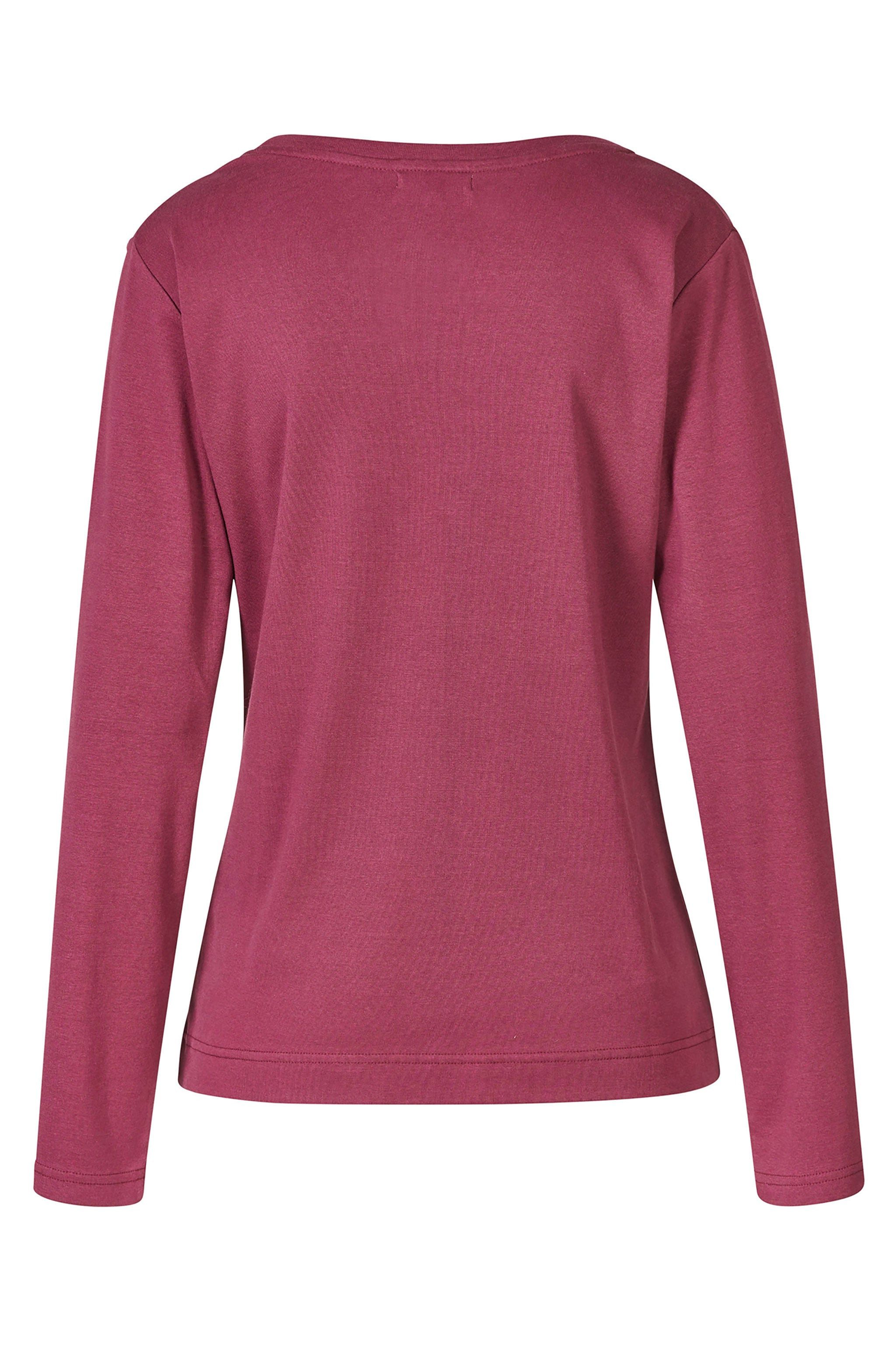 Himalaya Clothing Langarmshirt Basic Damen Shirt langarm "Alma" aus Feinrippjersey in Bio-Baumwolle Elegantes Longsleeve mit hohem Tragekomfort – Bild 3 von 3