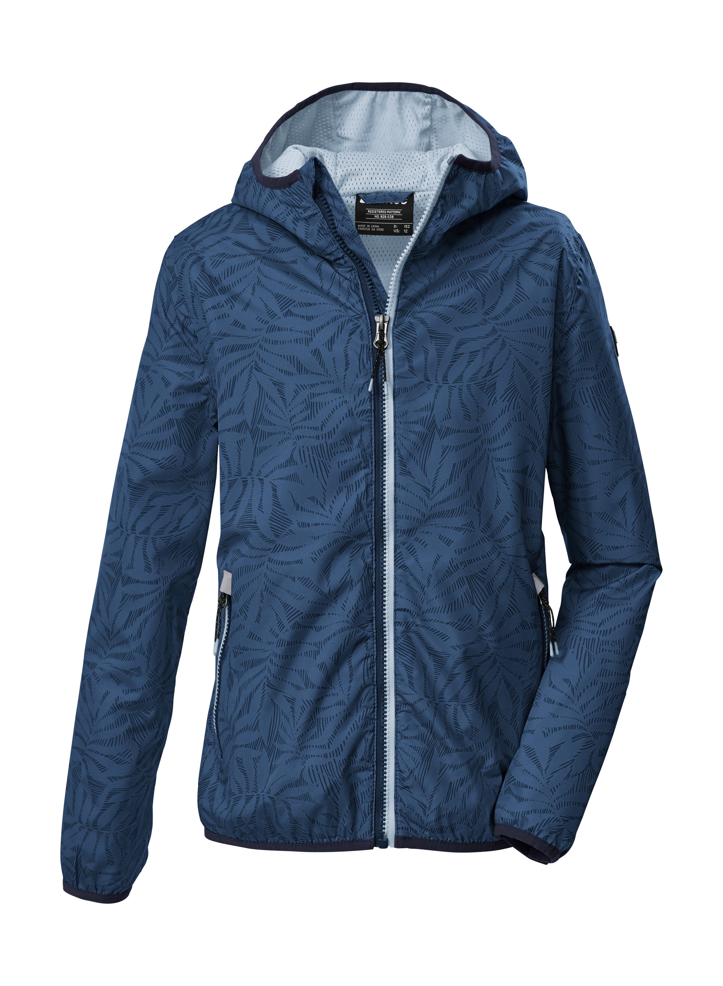 Killtec Funktionsjacke KOS 163 GRLS JCKT Leichte, wasserdichte Mädchenjacke mit reflektierenden Elementen