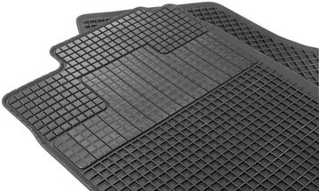 CarFashion Universal-Fußmatten Allwetter Auto-Fußmatten Set Parabolica (4 St), Kombi/PKW, universal passend, zuschneidbar, wasserabweisend, rutschsicher, robust
