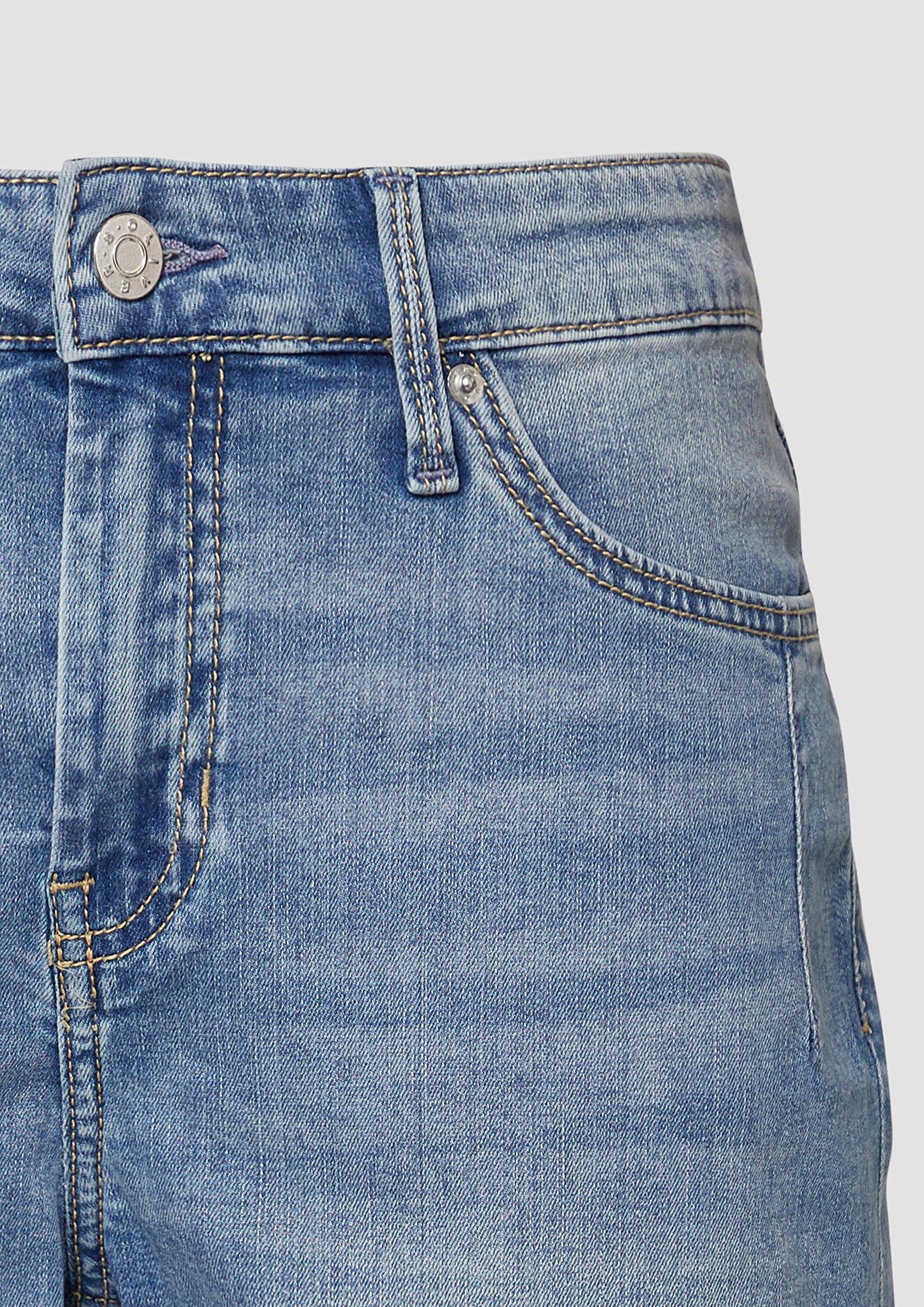 s.Oliver Jeansshorts Jeans-Hose KAROLIN Bermuda-Jeans Karolin / Regular Fit / Mid Rise / Turn-up