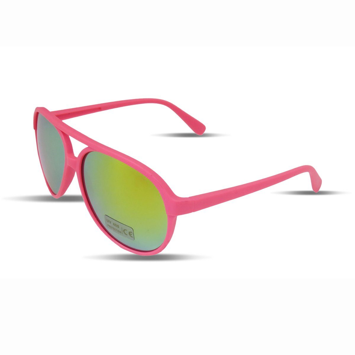 Fun Knallig Verspiegelt pink Gläser: Neon Sonia Verspiegelt Brille Onesize, Originelli Sonnenbrille Sonnenbrille