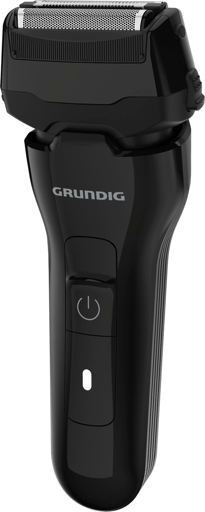 Grundig Elektrorasierer Herrenrasierer MS 6330, Aufsätze: 1, ausklappbarer Langhaarschneider, 3‑fach Rasierer mit Li‑Ion Akku, LED‑Display & Fast Charge schwarz