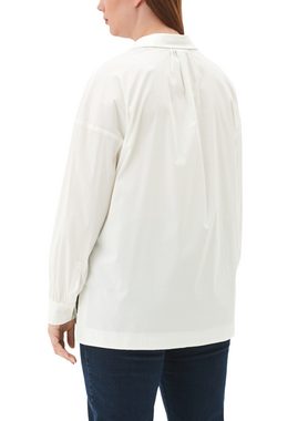 TRIANGLE Langarmbluse Bluse aus Popeline