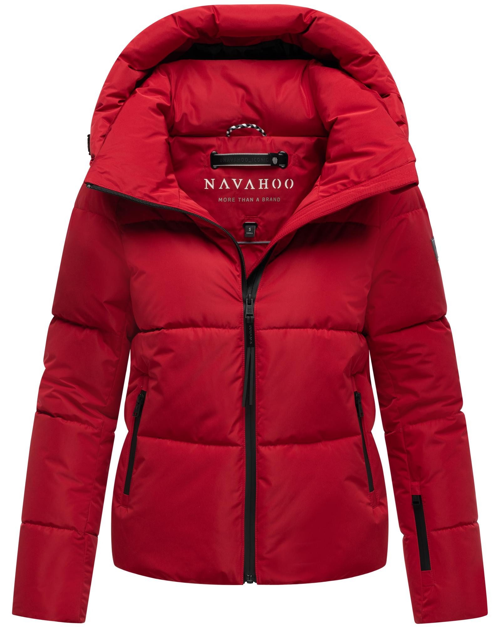Navahoo Steppjacke Frostherz XIV Kurze gesteppte Damen Winterjacke mit abnehmbarer Kapuze
