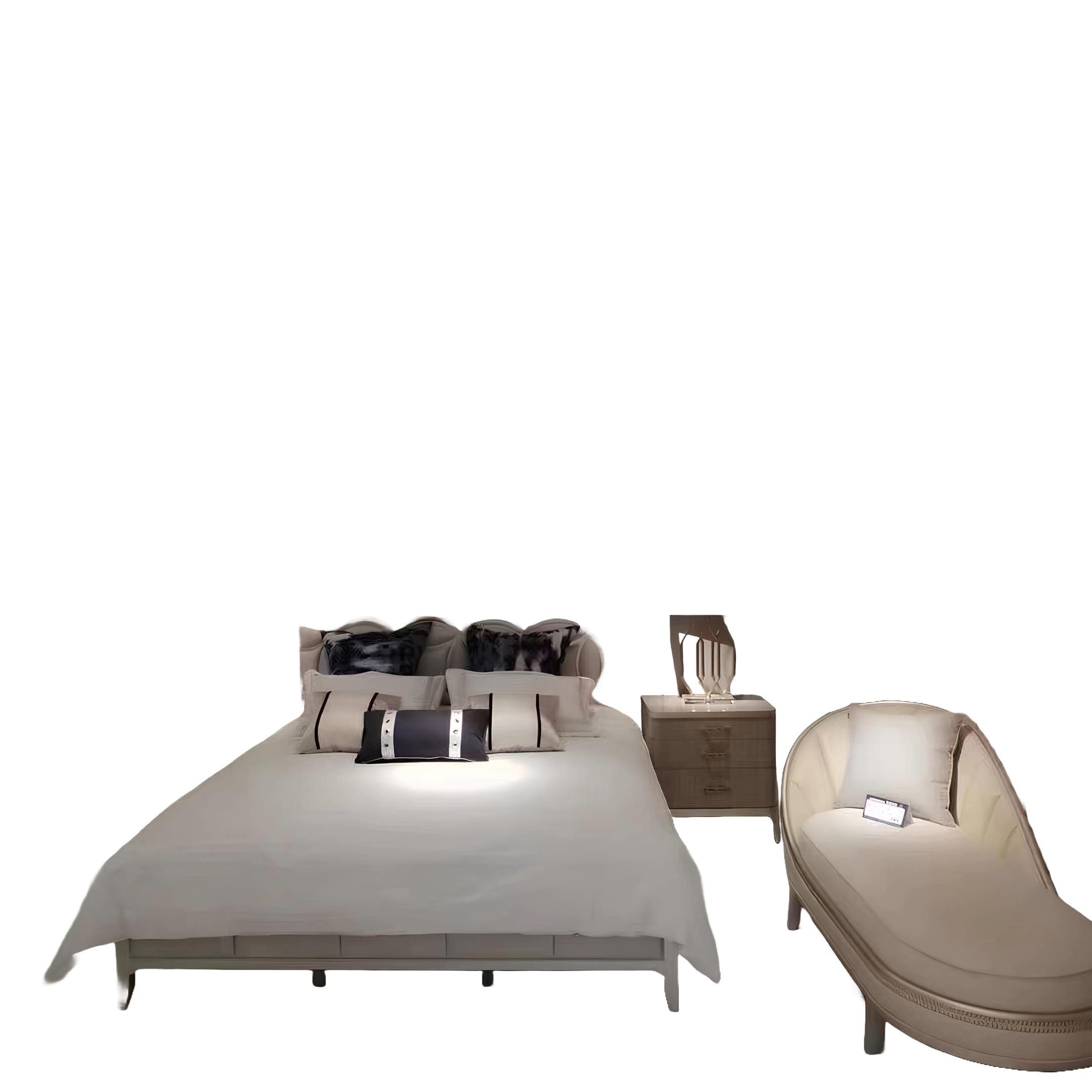 Xlmoebel Bett Traditionelles Doppelbett aus Holz im eleganten Designer-Stil (Bett), Hergestellt in Europa