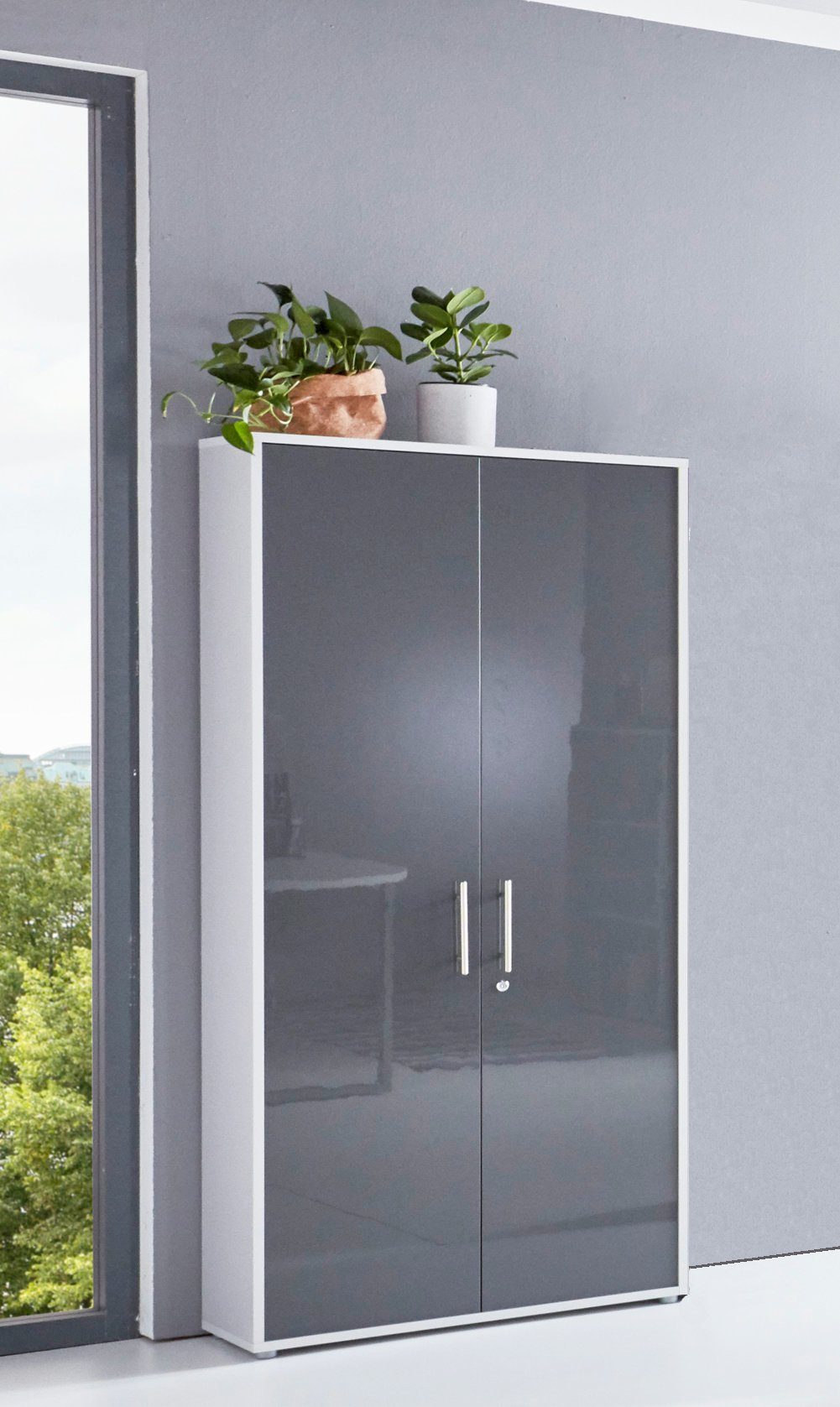 moebel-dich-auf Aktenschrank OFFICE EDITION (abschließbar, Metallgriffe, günstig online kaufen