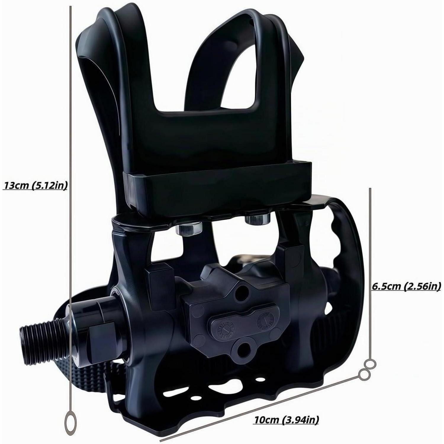 LuxusKollektion Plattformpedale Pedale mit 4D SmartFit Clips Schwarz