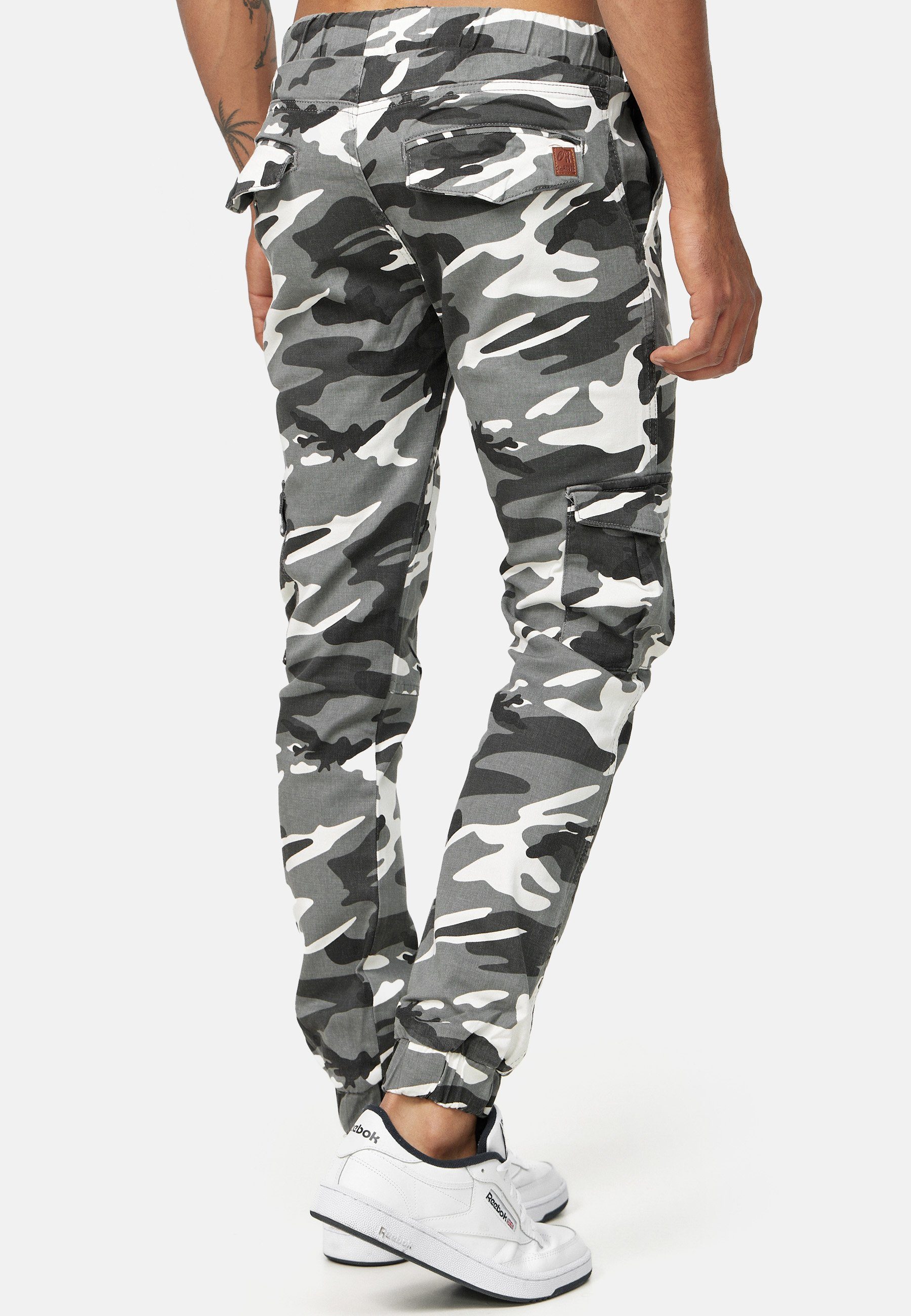 Code47 Slim-fit-Jeans Code47 Chino Fit, (1-tlg) Slim Jeans, Pants, Camouflage Weiß Herren