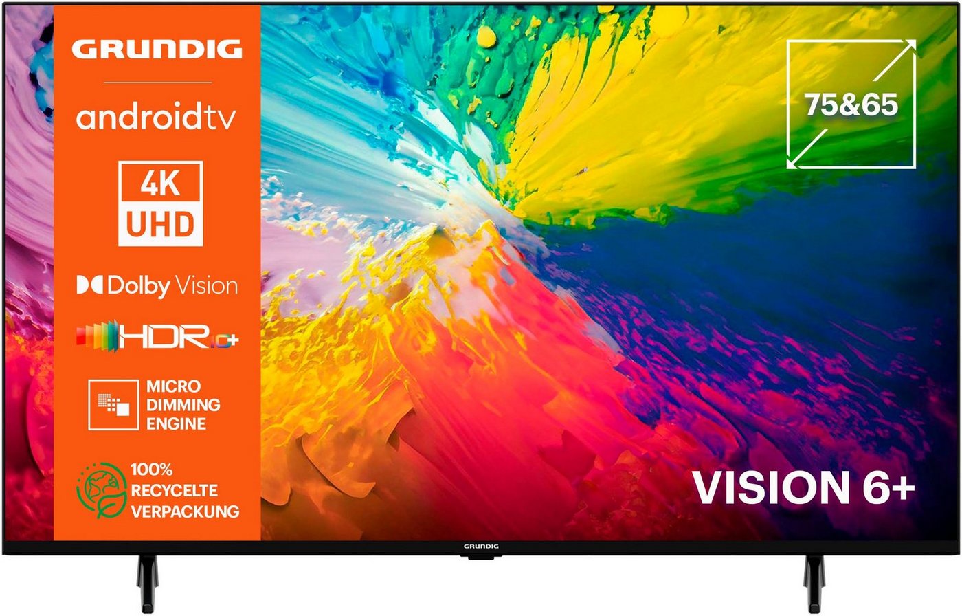 Grundig 65 VOE 73 AU8T00 LED-Fernseher (164 cm/65 Zoll, 4K Ultra HD, Android TV, Smart-TV) schwarz ! RABATT: 35.74% Grundig 65 VOE 73 AU8T00 LED-Fernseher (164 cm/65 Zoll, 4K Ultra HD, Android TV, Smart-TV) schwarz ! RABATT: 35.74%