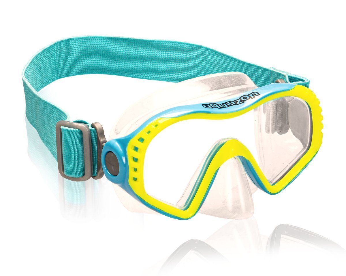 AQUAZON Taucherbrille STARFISH, Schnorchelbrille für Kinder 7-12 Jahre blue-yellow Junior