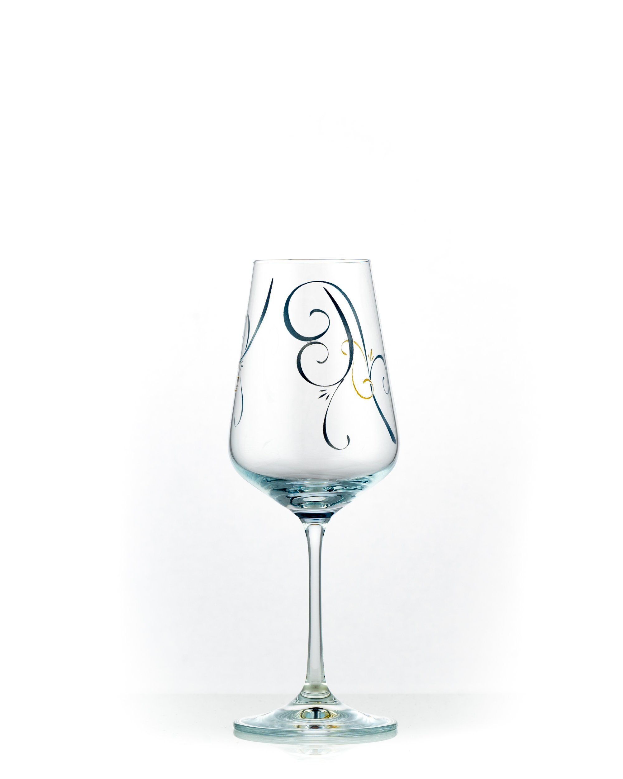 Crystalex Rotweinglas Sandra Schweden 350 ml Rotweinglas 1er Set, Kristallglas, Kristallglas, Aufdruck