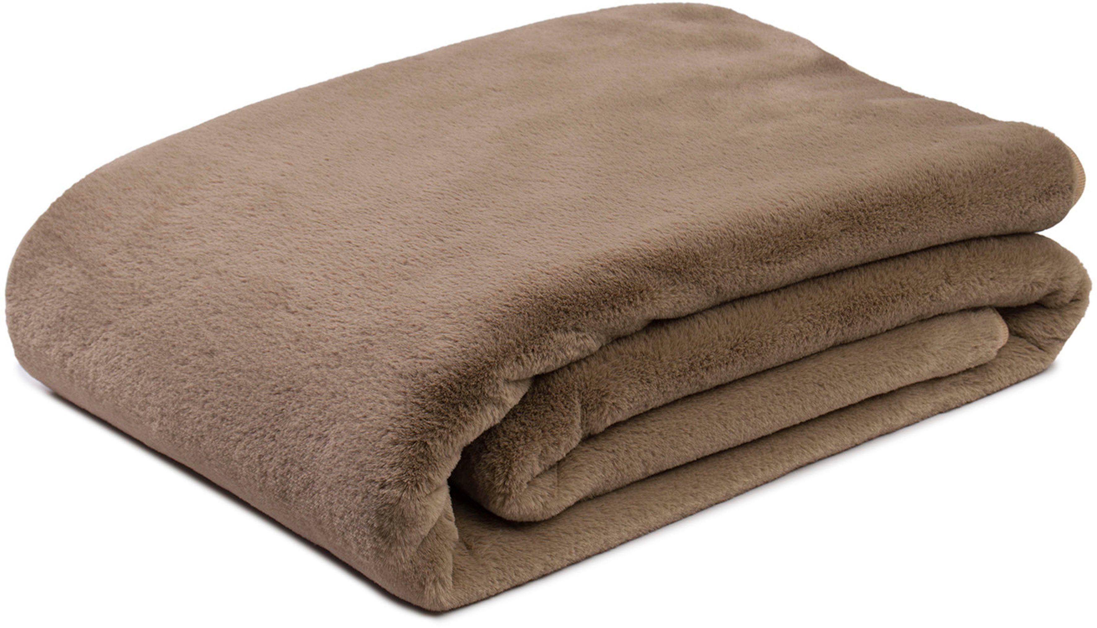 Wohndecke Merino Wendewohndecke, Gözze, kuschelig weich günstig online kaufen