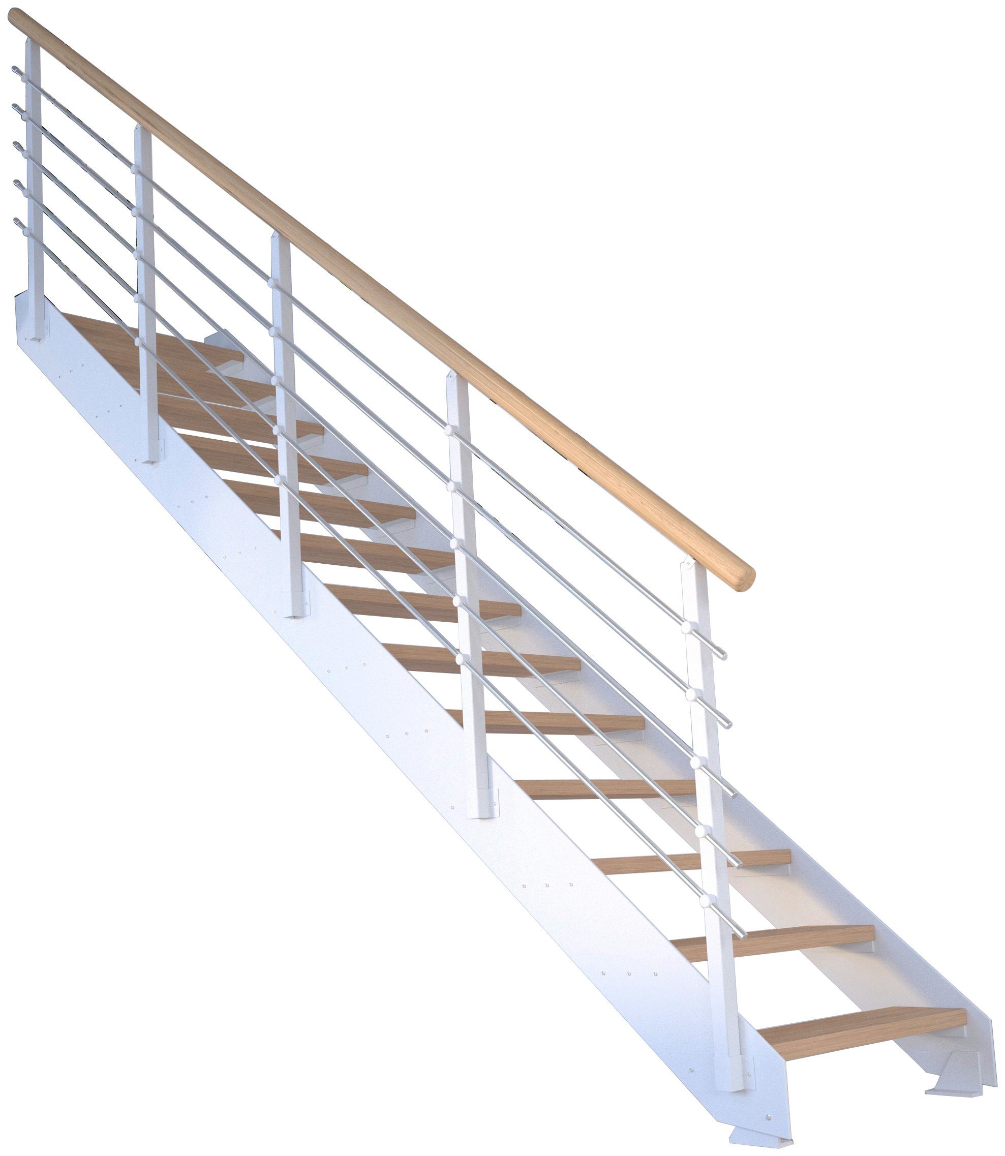 Starwood Systemtreppe Kos, Metall, Stufen offen, Geteilte
