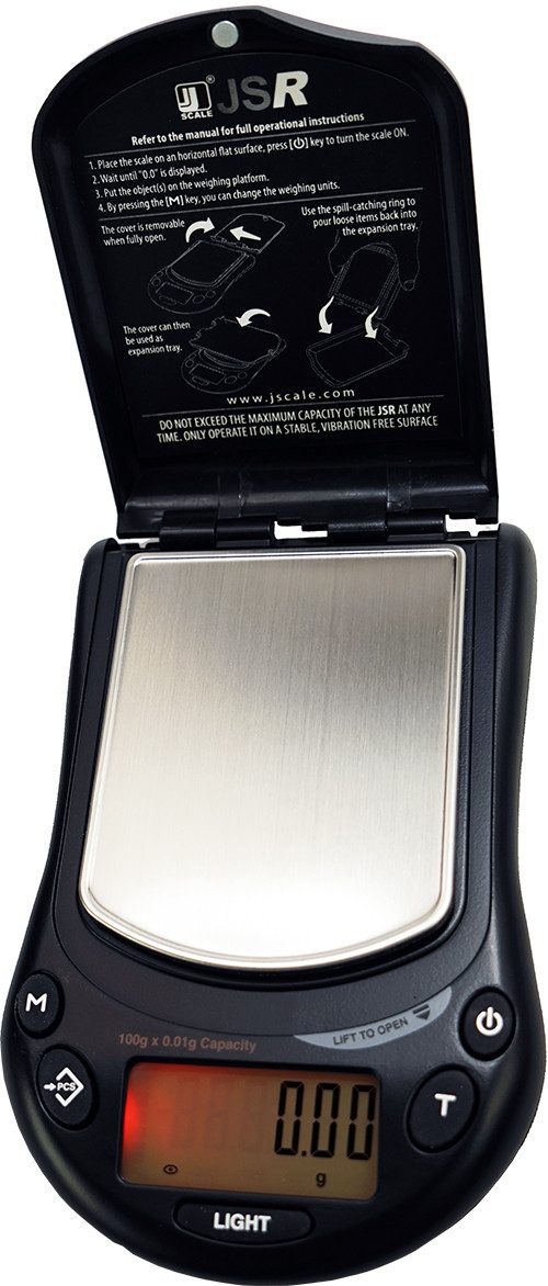 JScale Taschenwaage Digitalwaage JSR100 (100x0,01g) Goldwaage Juwelierwaage Feinwaage