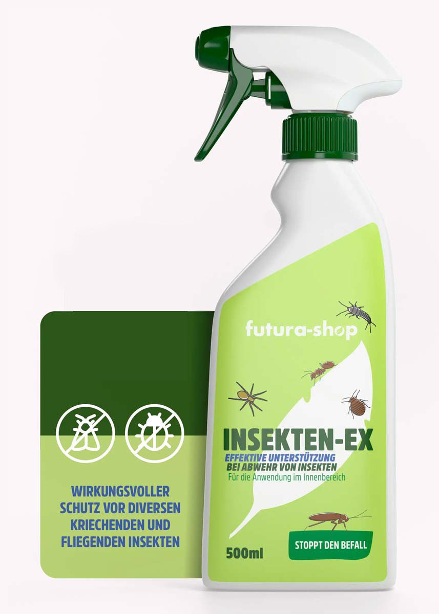 Futura-Shop Insektenspray Insektenspray zur Insektenbekämpfung / Ungeziefer bekämpfen, 500 ml