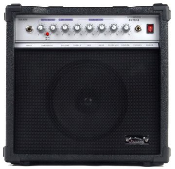 Soundking AK20-RA Gitarrenverstärker Verstärker (Anzahl Kanäle: 2 (Clean und Overdrive), 60 W, Gitarrencombo - 4-Band EQ - Eingebauter, digitaler Reverb/Delay-Effekt)