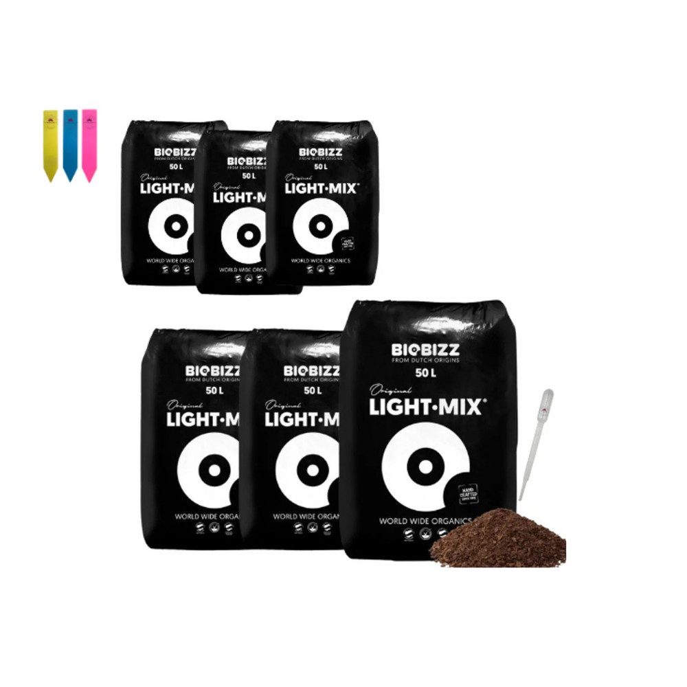 Biobizz Blumenerde Biobizz Light Mix, (6-St)