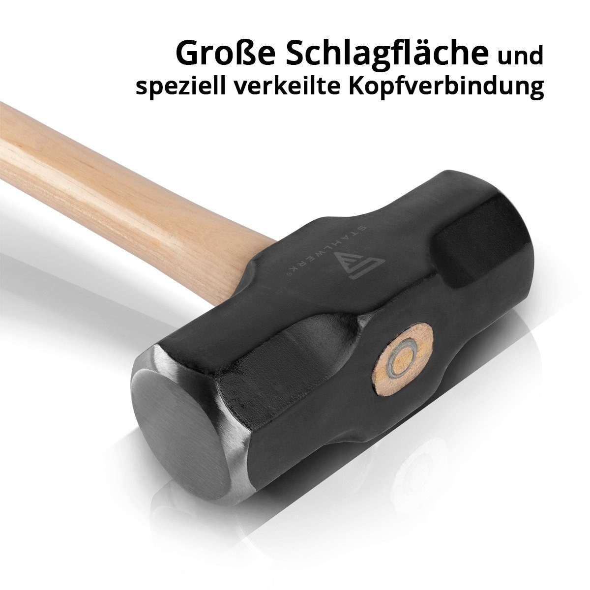 1-St) STAHLWERK (Packung, Robuster Hammer 900mm kg Vorschlaghammer Hammer Profi 5,4