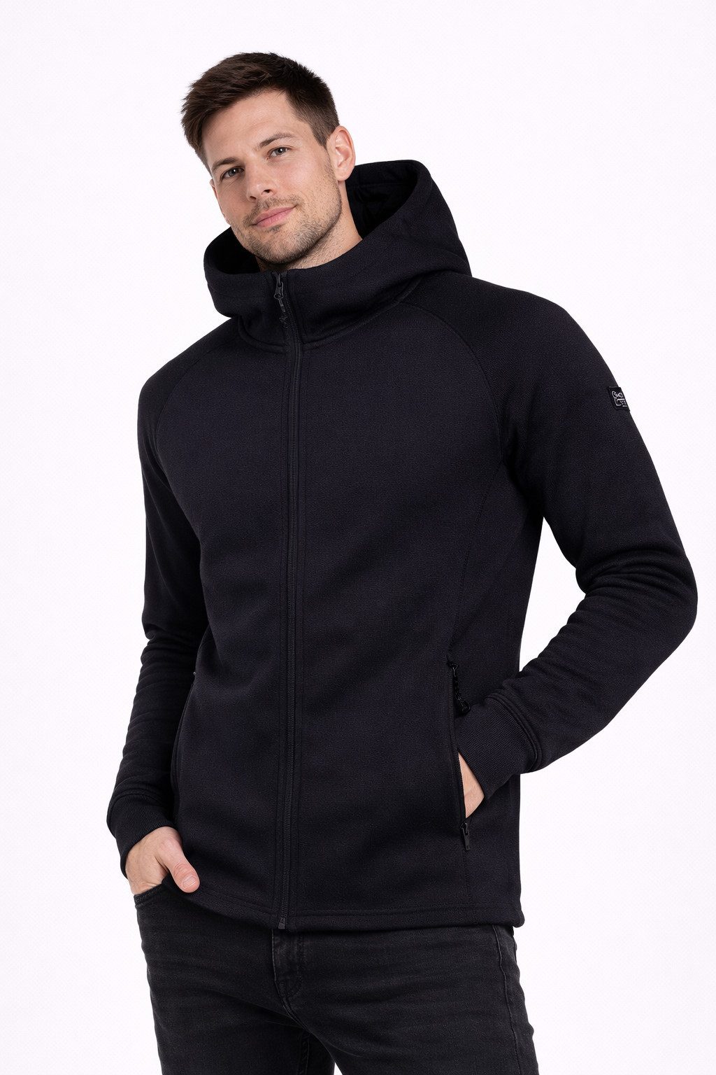 Kapuzenstrickjacke Herren Liska