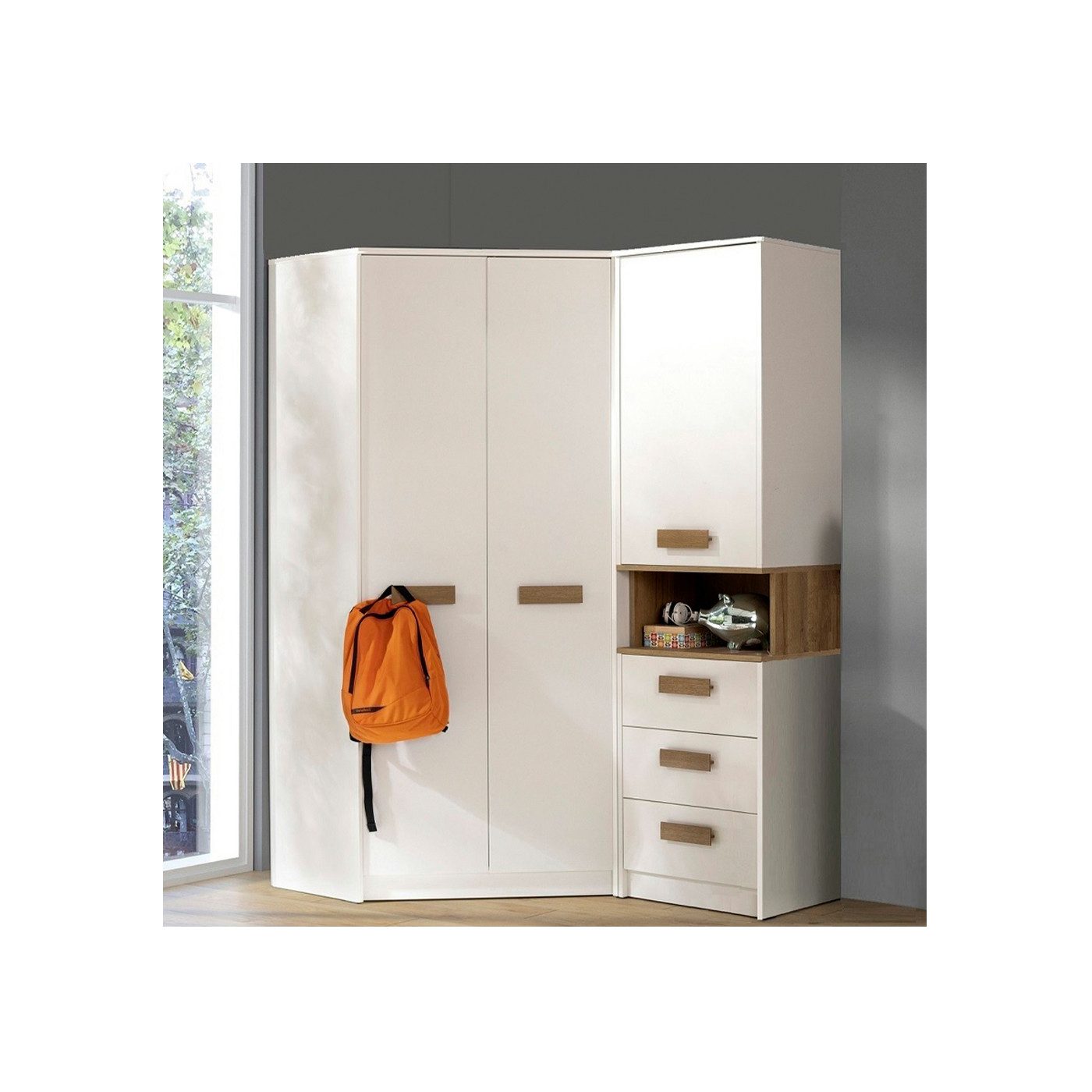 Marmex Möbel Schrank-Set Grant Set 15, (SET, 2-St., Eckschrank, Regal mit S günstig online kaufen