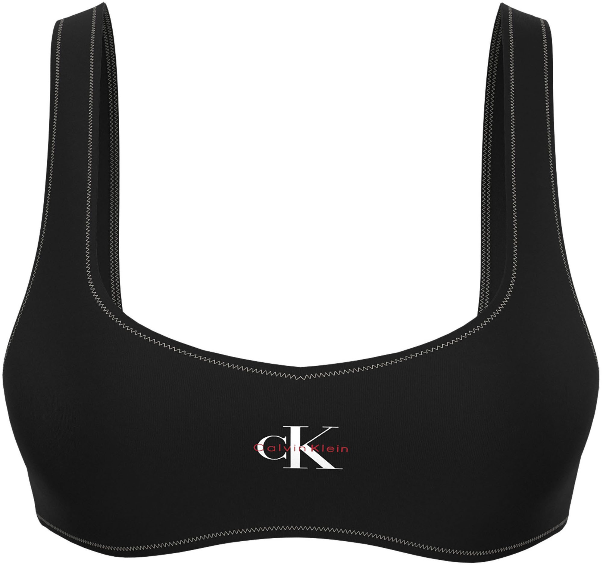 Calvin Klein Swimwear Bustier-Bikini-Top, Körpernahe Passform