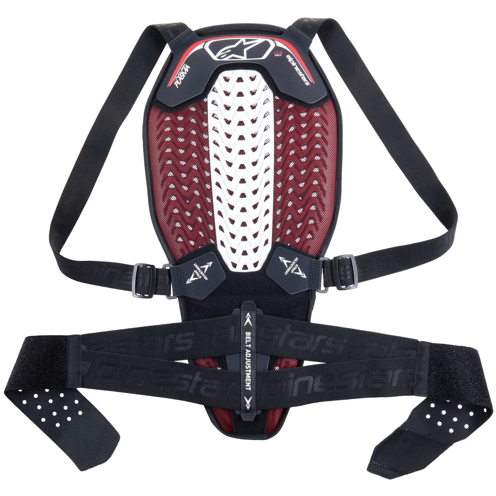 Rückgrat-/Rückenprotektor Alpinestars Nucleon Plasma Rückenprotektor Schwarz / Weiss / Rot XL