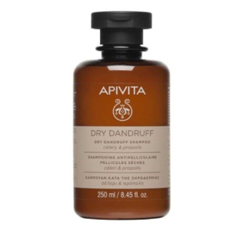 Apivita Trockenshampoo Trockenes Anti-Schuppen-SHAMPOO mit Sellerie und Propolis 250 ml