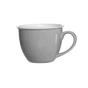 Ritzenhoff & Breker Tasse Doppio Milchkaffee Tassen mit Untertassen 350 ml, Porzellan