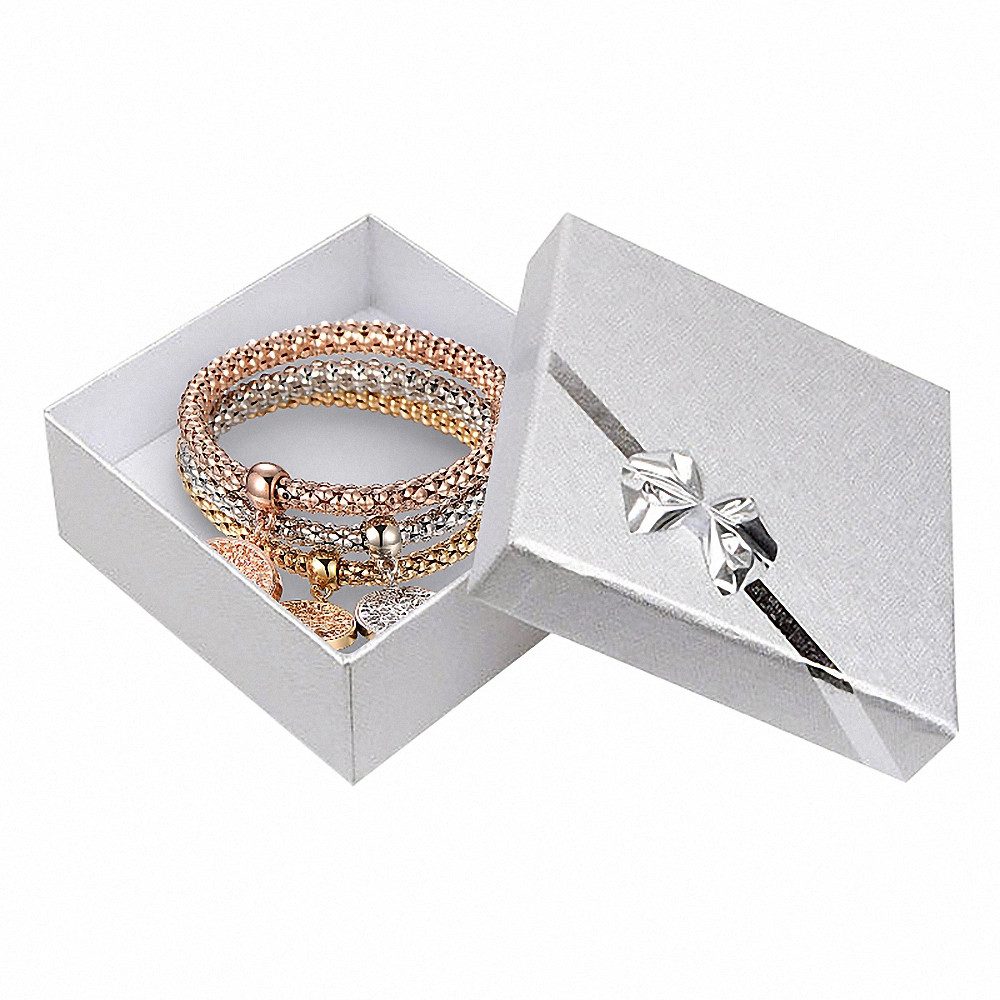 Taffstyle Armband Set Damen Armband Schmuck Set Baum des Lebens Kristall Stretch Lebensbaum (Geschenk Damen Schmuck Glücksbringer Lebensbaum Armband Set), Stret – Bild 4 von 4