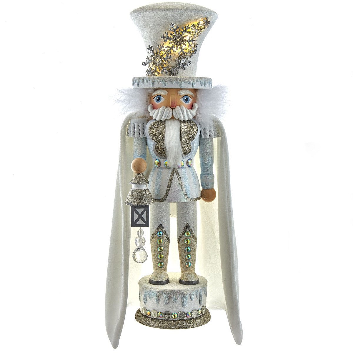 Kurt S. Adler Nussknacker HA0619 - Hollywood White Snowflake Soldat, 45 cm (18), (1-tlg)