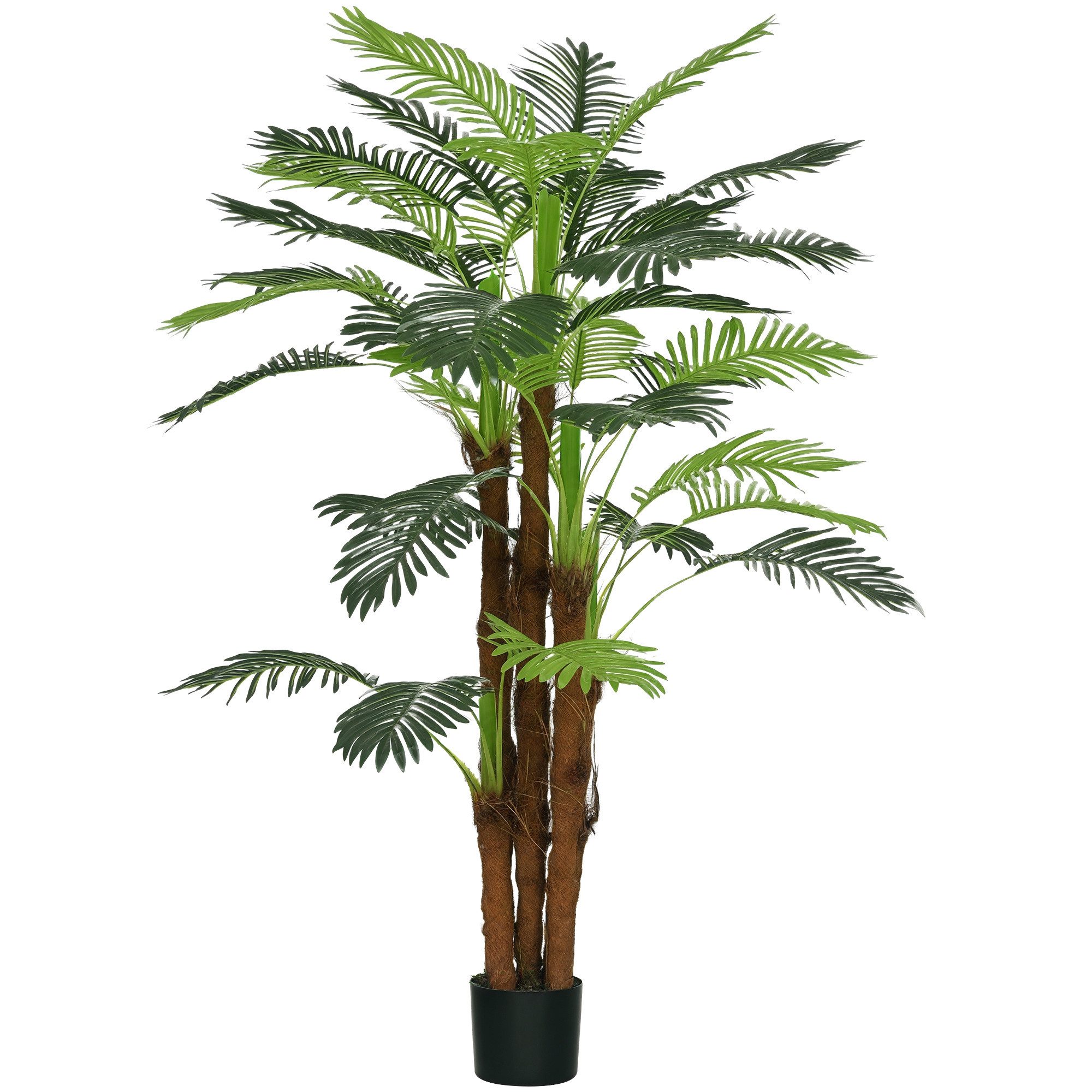 Kunstpflanze Kunst Palme, 160 cm mit 36 Zweige, Zimmerpflanze Palme, HOMCOM, Höhe 160 cm, Pflanze Deko für Indoor, Outdoor, Grün. Reduzierter Preis € 71,90. Unverbindliche Preisempfehlung € 154,90