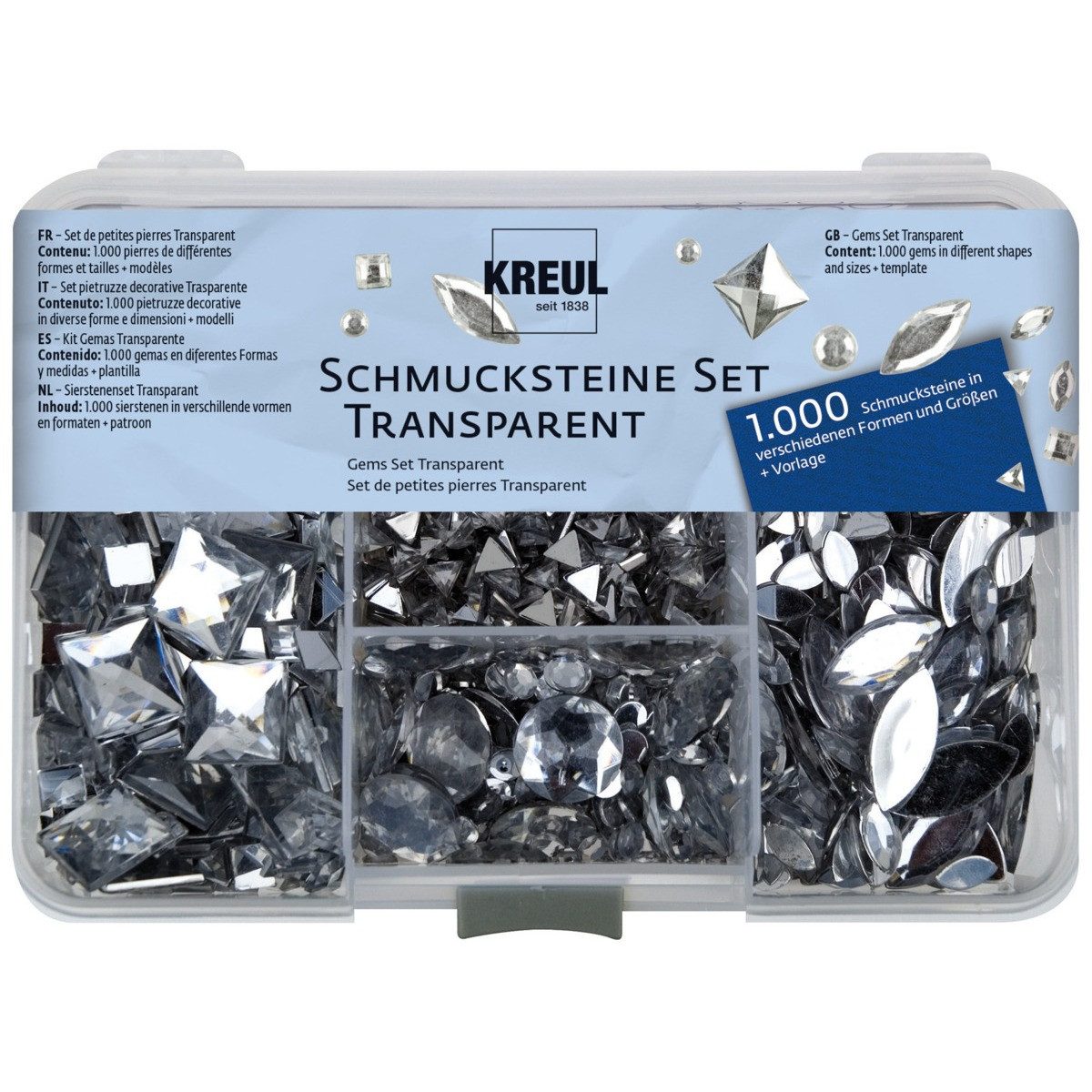 C. KREUL Stein KREUL Schmucksteine Set transparent