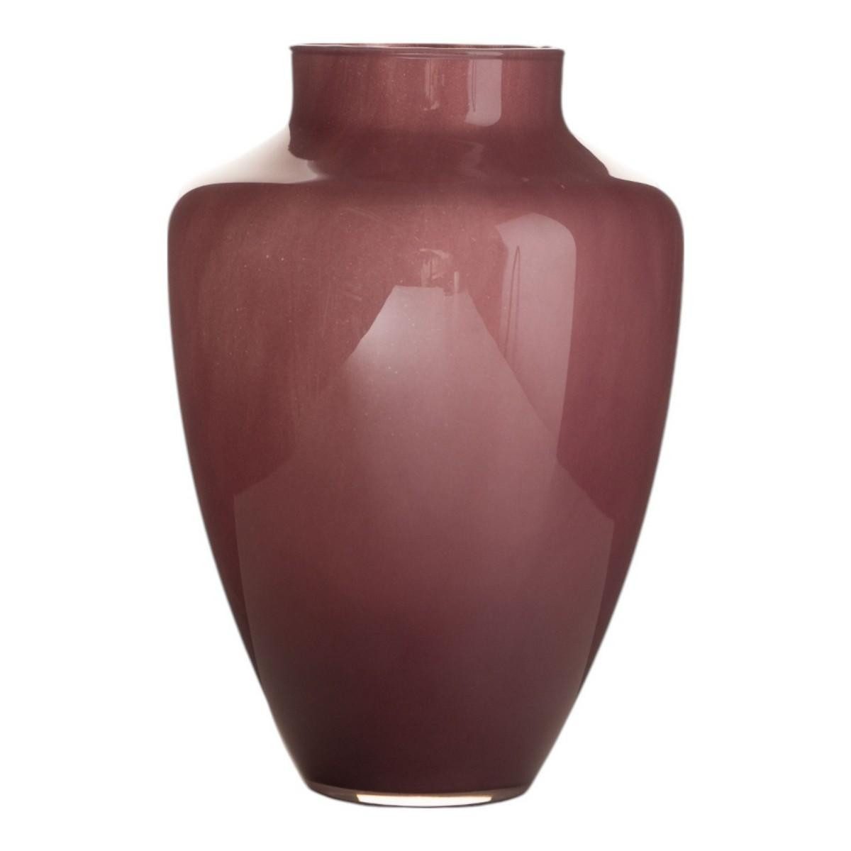 INNA-Glas Dekovase Blumenvase ZARITO, merlotrot, 37cm, Ø24cm