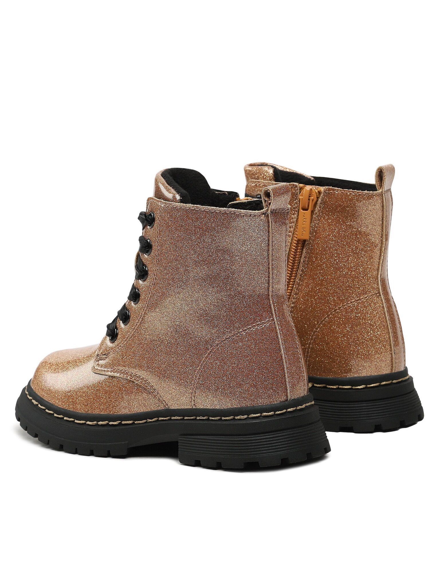 nelli blu Schnürstiefeletten CM211101-29 Golden Schnürstiefelette