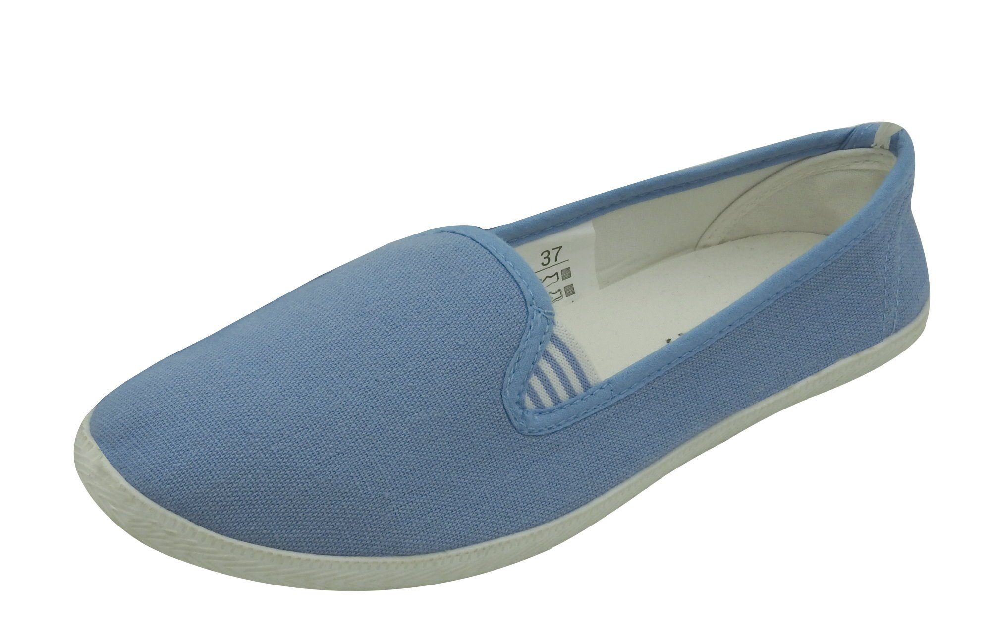 dynamic24 Slipper Damen Canvas Sneaker Slip günstig online kaufen