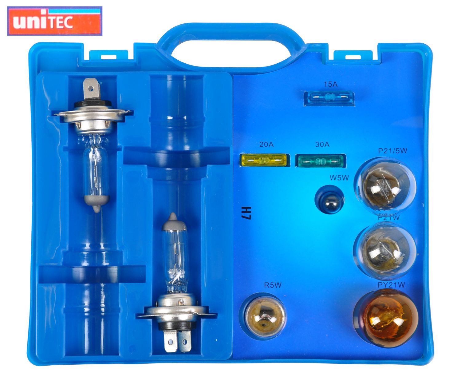 BURI KFZ-Ersatzleuchte Auto-Ersatzlampen-Koffer Scheinwerfer Bremslicht Blinklicht Rücklicht