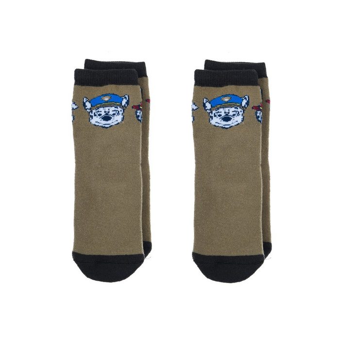 PAW PATROL ABS-Socken Chase Marshall Rubble Kinder Jungen Socken 2 Paar Set Gumminoppen Stopper-Socken Strümpfe (2-Paar) mit anti-rutsch Noppen