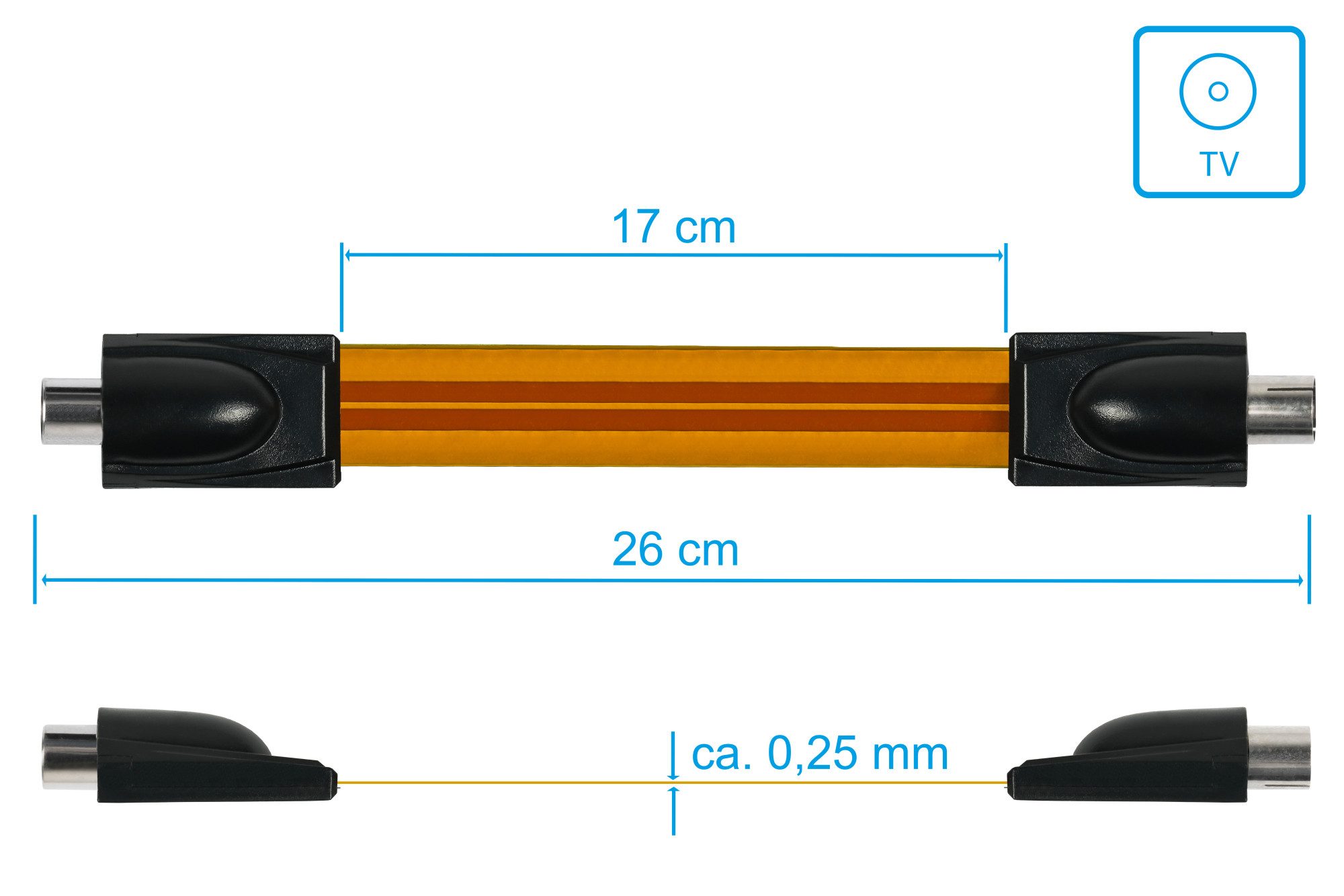 GOOD CONNECTIONS SAT-Kabel, (26 cm)
