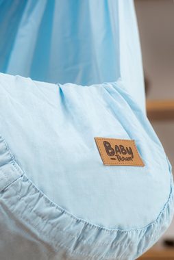 Teppich-Traum Federwippe Federwiege für Babys, inkl. Hängematte & Feder, Pflegeleicht, blau