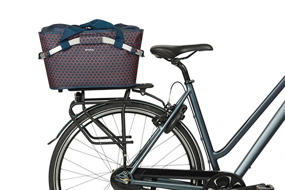 Basil Fahrradkorb Basil Flair Carry All MIK 22 Liter - wasserabweisender Hinterradkorb m