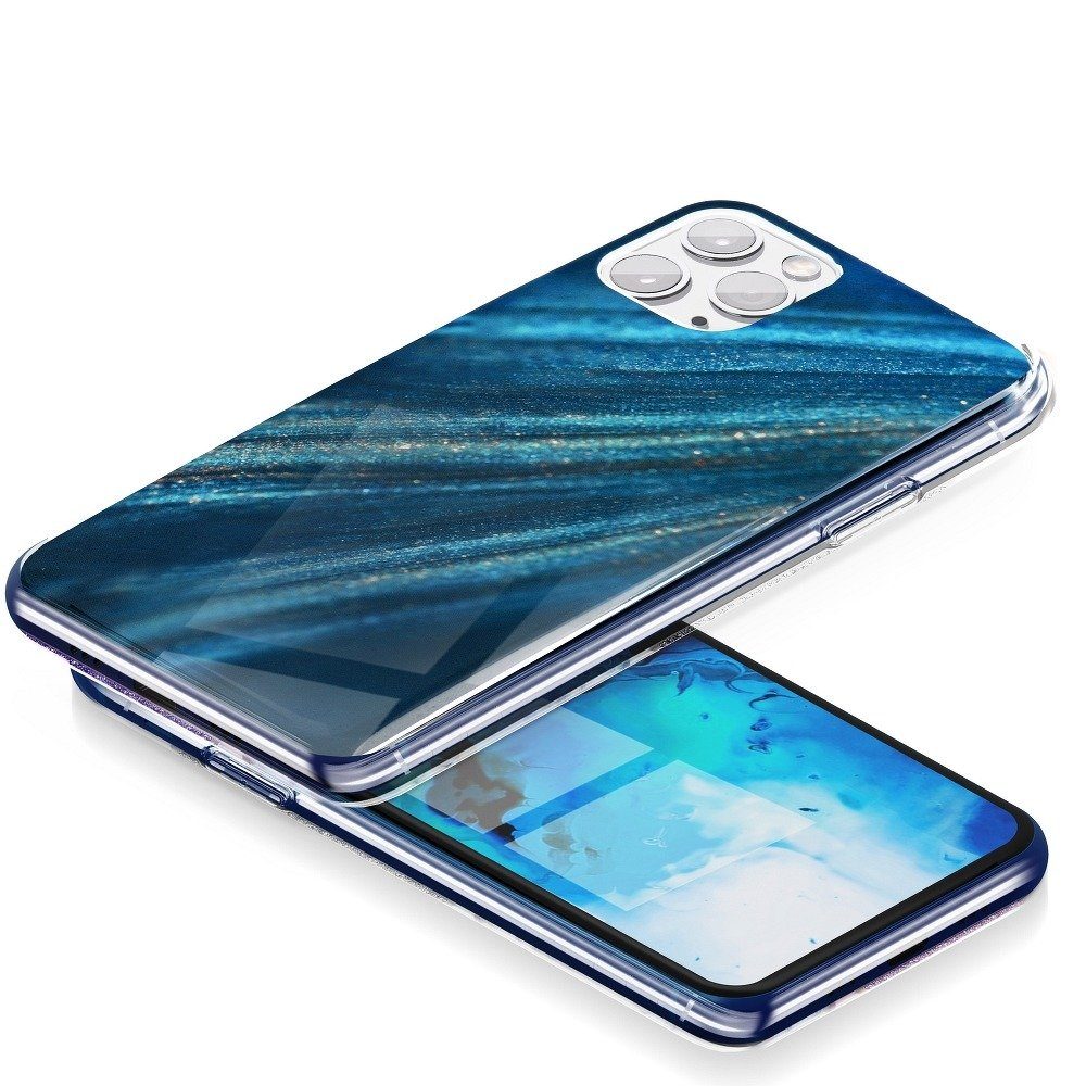 cofi1453 Handyhülle Handy Hülle "Marble Cosmo" Muster Handyschale, Handy Hülle Schutz Cover Case "Marble Cosmo" Muster Handyschale Tasche