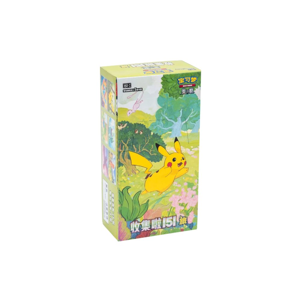POKÉMON Sammelkarte Pokemon 151 Journey Slim Booster Display Chinesisch