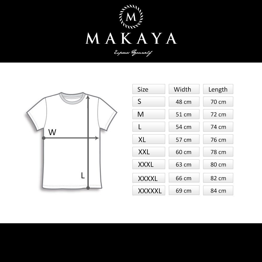 MAKAYA T-Shirt Männer Auto Print - günstig online kaufen